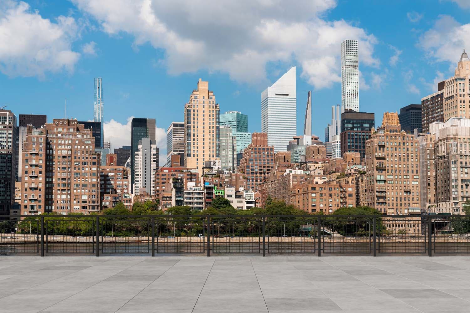 New York City skyline at dusk