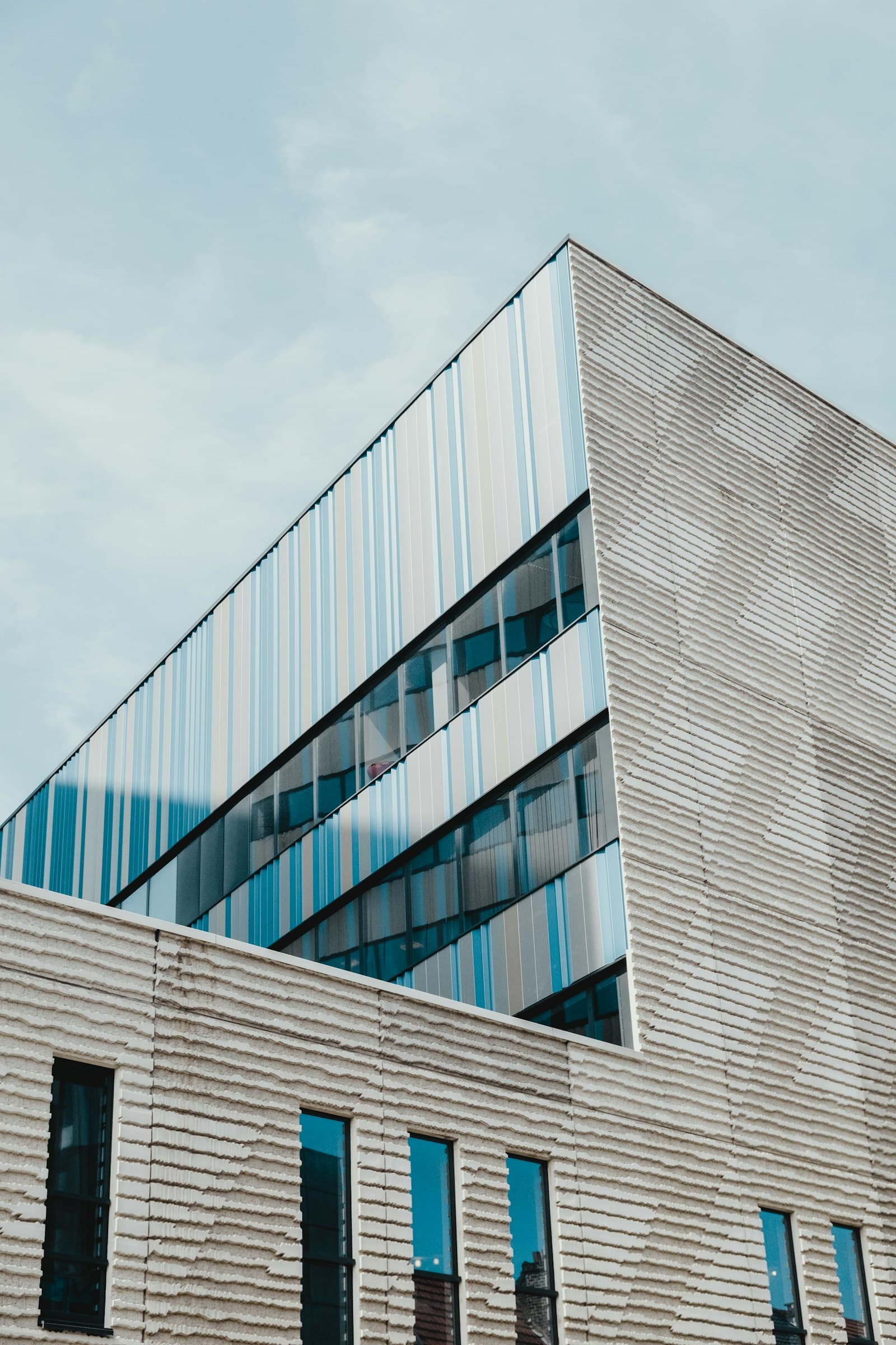 Consultant reviewing commercial conversion incentive paperwork